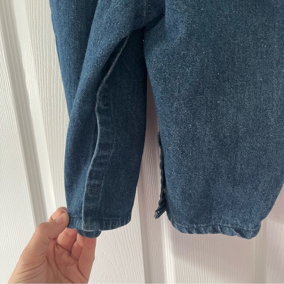 Hopscotch Vintage Denim Overalls 24 months lace hearts - Picture 5 of 7